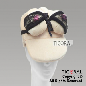 SOMBRERO VISERA PECHOS CORPIO NEGRO HS5796-2 x 1